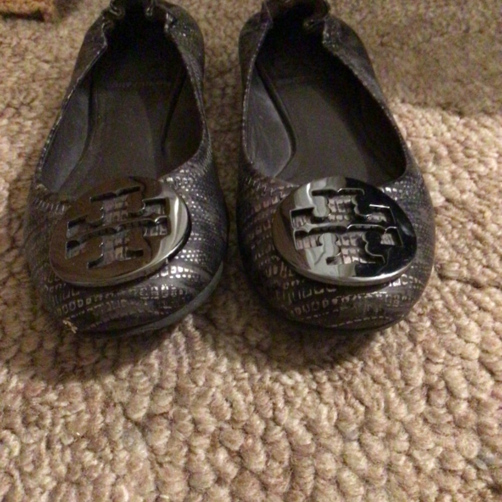 Tory Burch Python Print Flats Size 5 - image 2